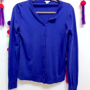 JCREW cobalt blue cardigan- The Caryn Cardigan